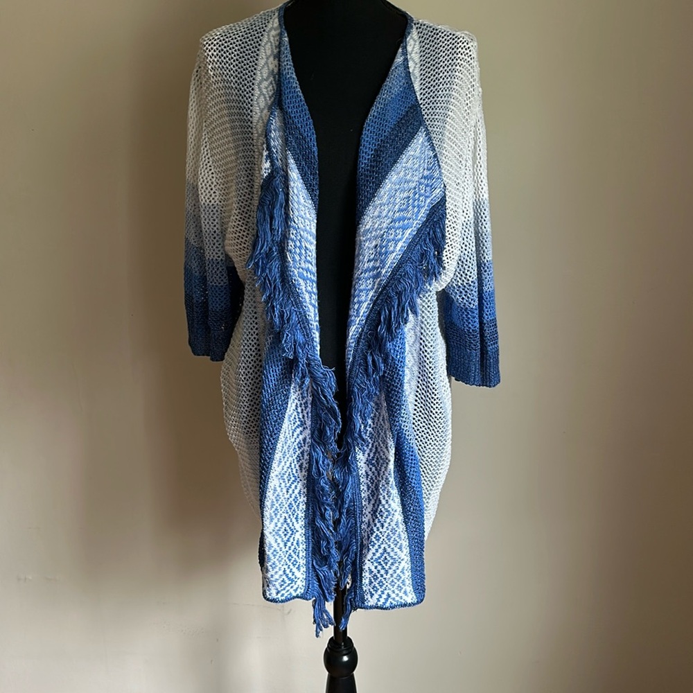 Tassel-fringe  front cardigan
